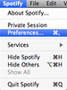 Spotify in Mac