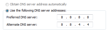 DNS Settings Update